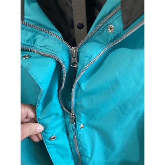 Women’s BELOW ZERO Rain Jacket Size XL Rothschild Full Zip Blue Green Lined - Picture 10 of 13